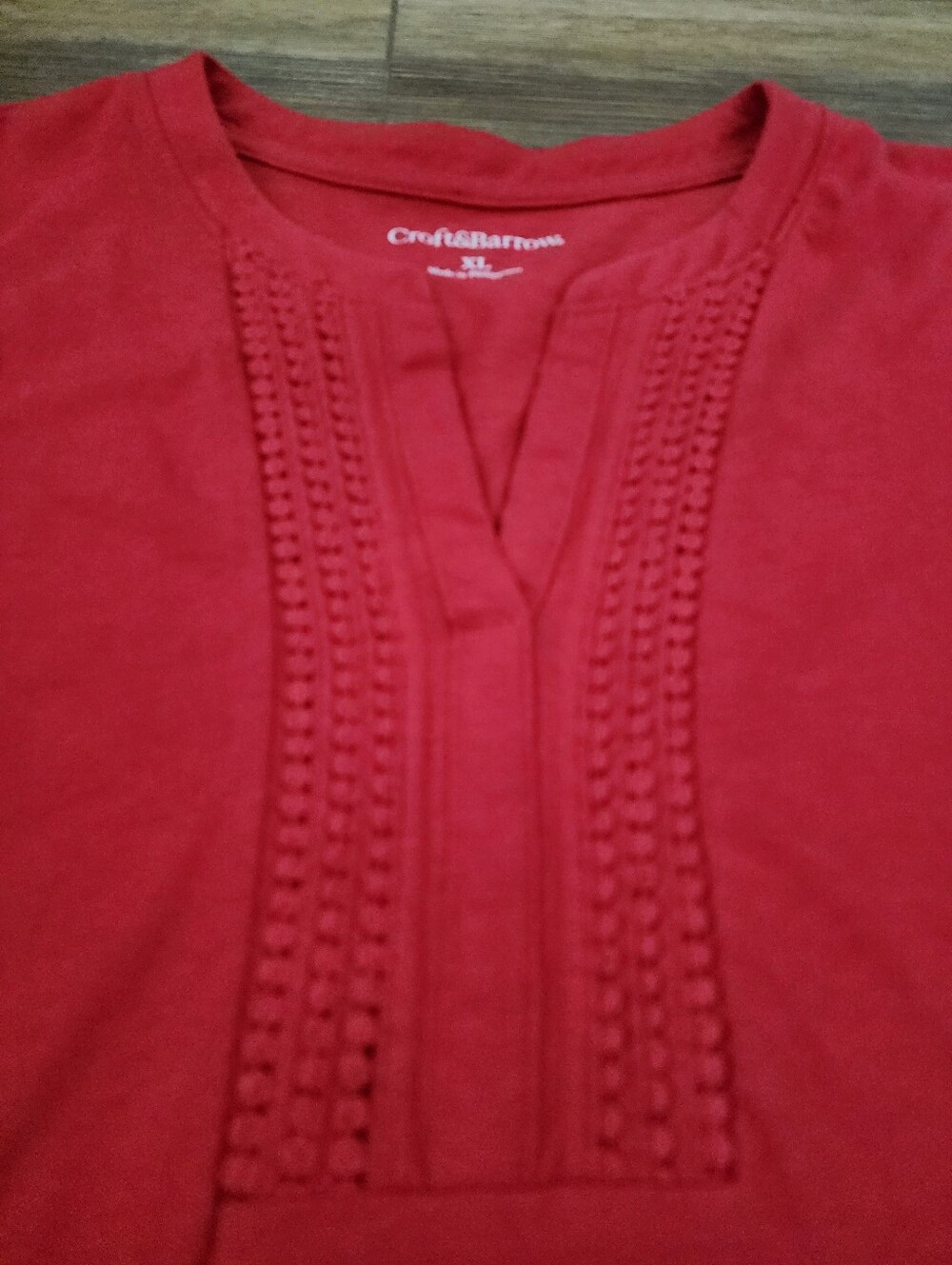 Croft & Barrow Tank Top Women's XL Red Cotton Modal NEW - Picture 5 of 10